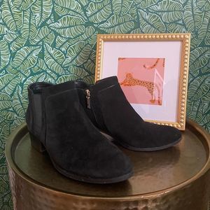 Karl Lagerfeld Paris | Aimee Black Suede Ankle Bootie Size 8